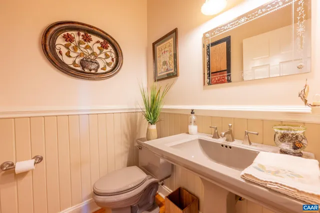 a view of a livingroom with wooden floor