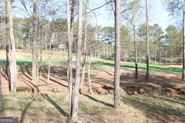 front view of a building with a yard