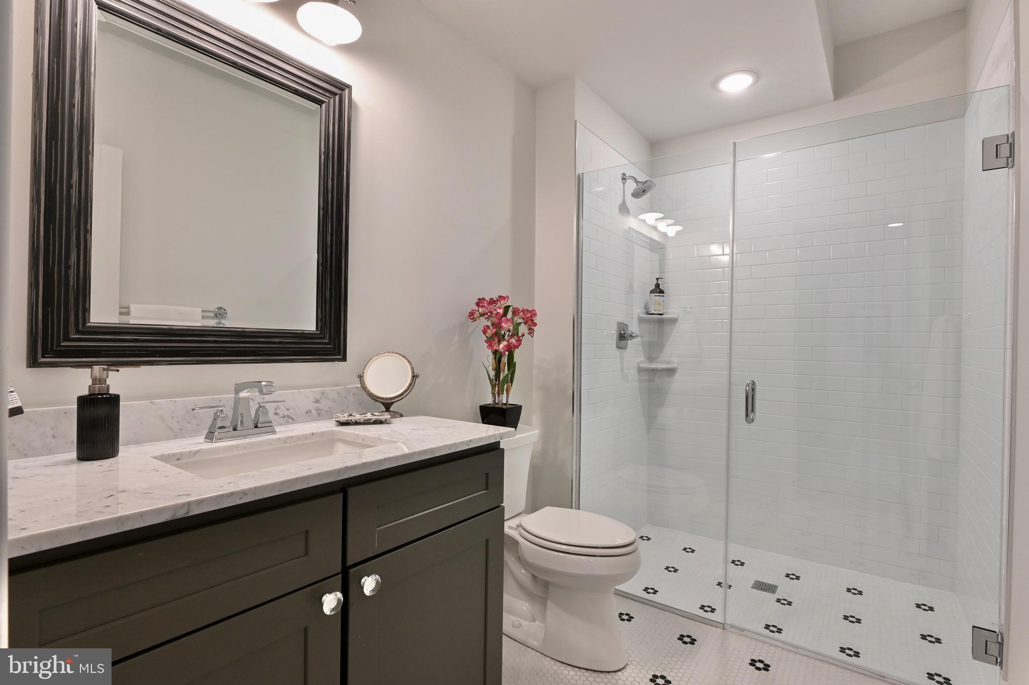 946 Benning Road Galesville, MD 20765 - Photo 26 of 59 a bathroom with a sink a toilet and shower