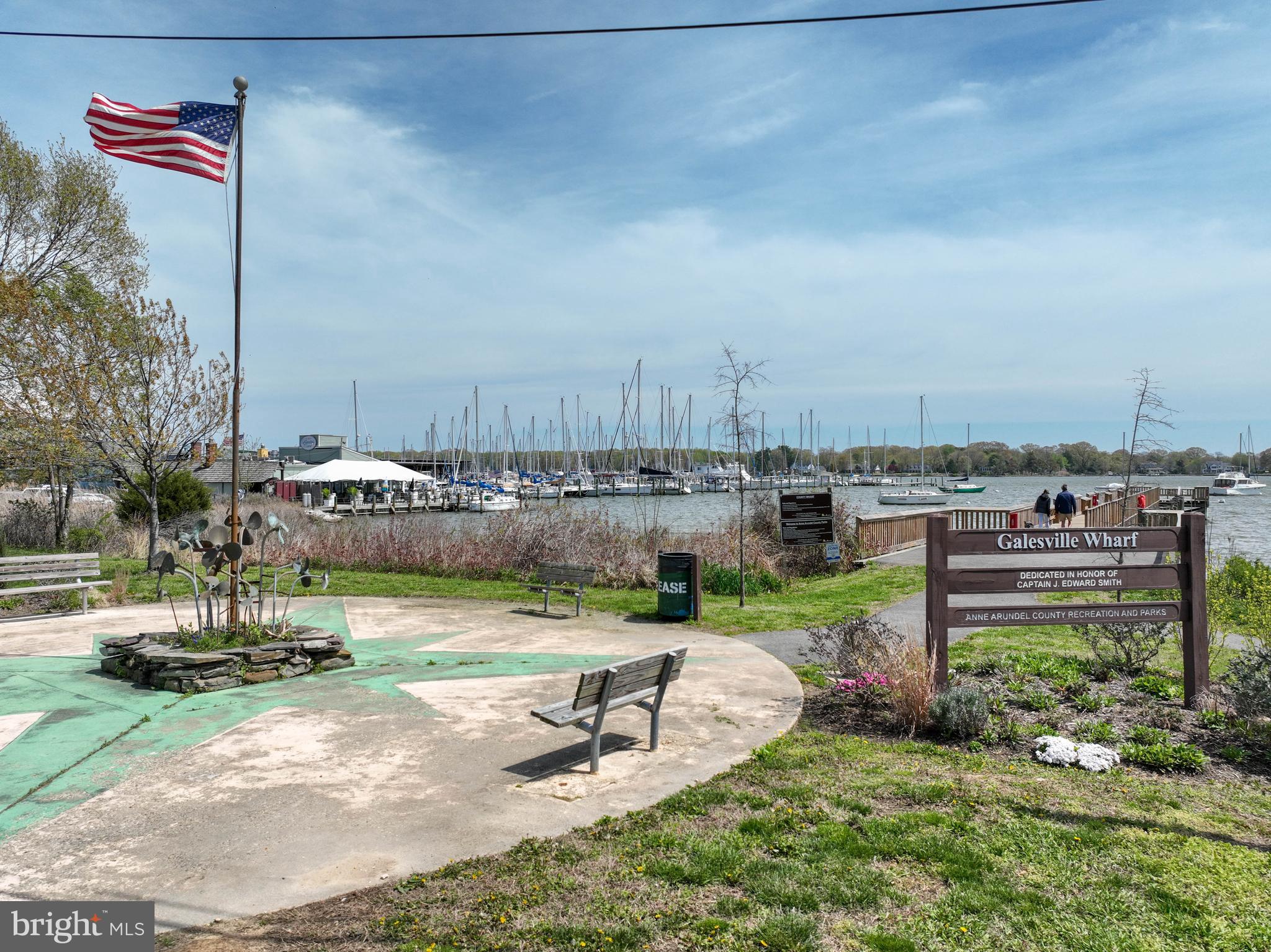 946 Benning Road Galesville, MD 20765 - Photo 50 of 57 a view of a park with a bench and trees