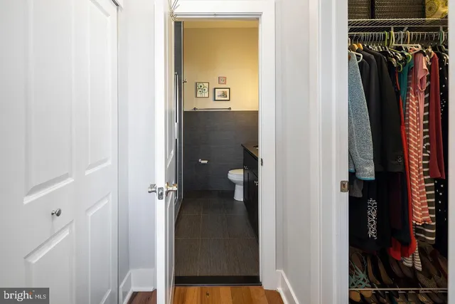 a view of walk in closet