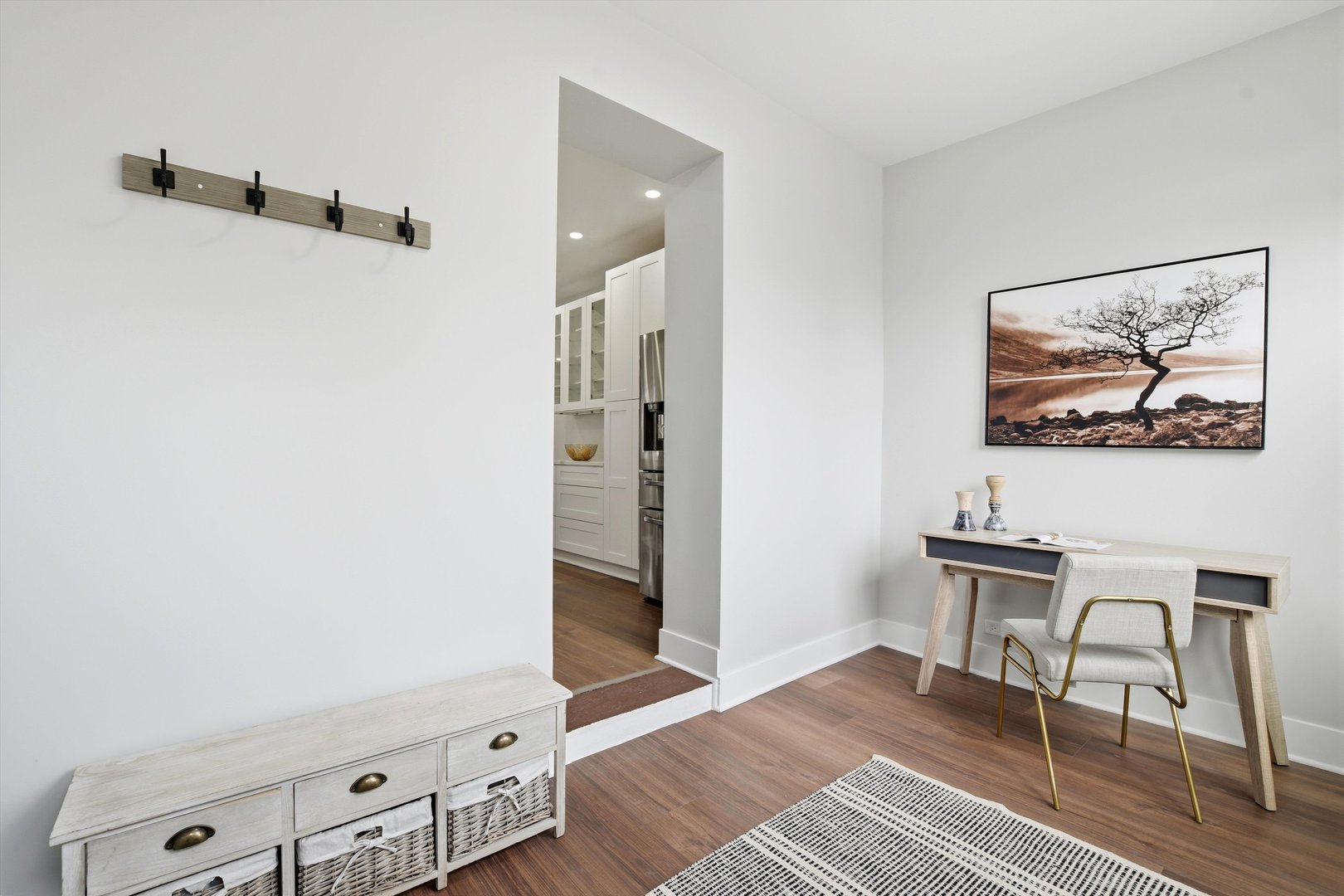 9953 South Prospect Avenue Chicago, IL 60643 - Photo 11 of 35 a view of a workspace with furniture and wooden floor