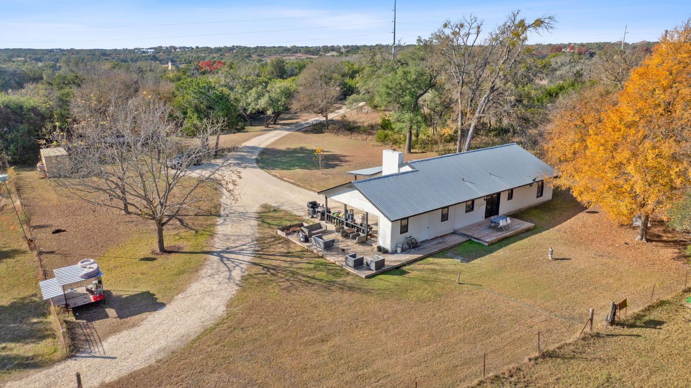 801 Needham Road Dripping Springs, TX 78620 - Photo 5 of 36 View from above of property