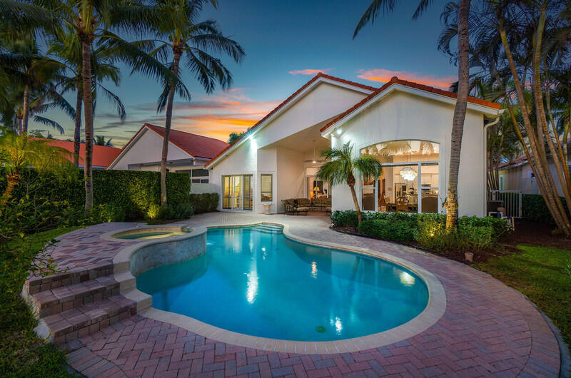 14364 Stroller Way Wellington, FL 33414 - Photo 44 of 47 a view of a house with swimming pool and porch with furniture