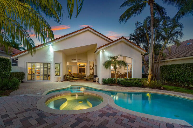 14364 Stroller Way Wellington, FL 33414 - Photo 45 of 47 a view of a house with swimming pool and sitting area