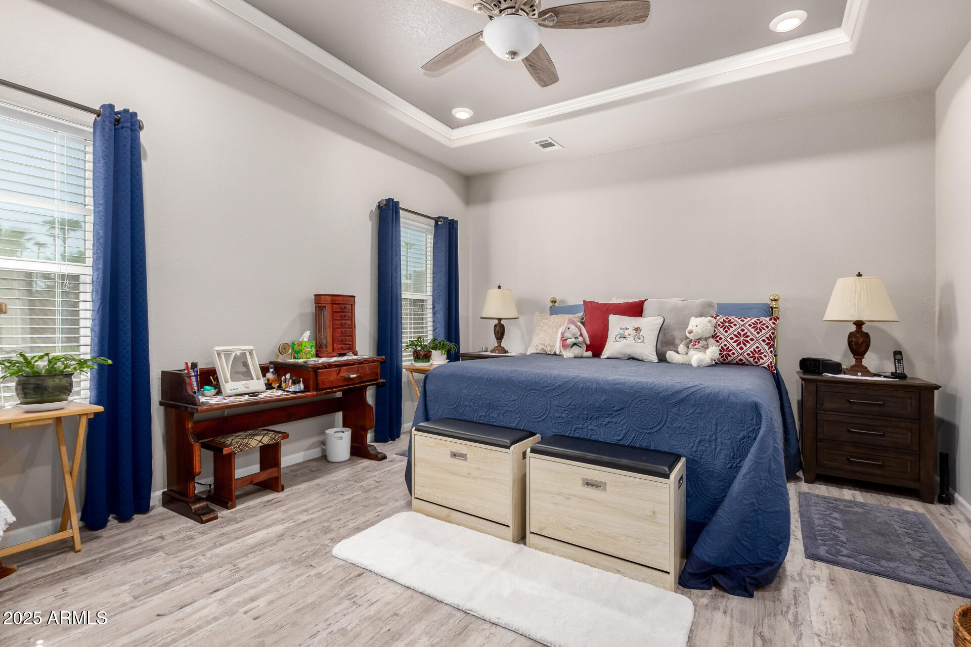 2929 East Main Street, Unit 160 Mesa, AZ 85213 - Photo 12 of 29 a bedroom with a bed and a large window