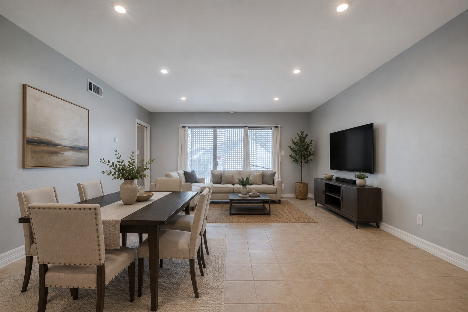 9025 Rue Cambon Street, Unit 66 Houston, TX 77074 - Photo 9 of 34 Living Room Virtually Staged