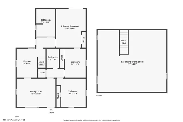 $235,000 | 1225 Clara Avenue, Joliet, IL 60435