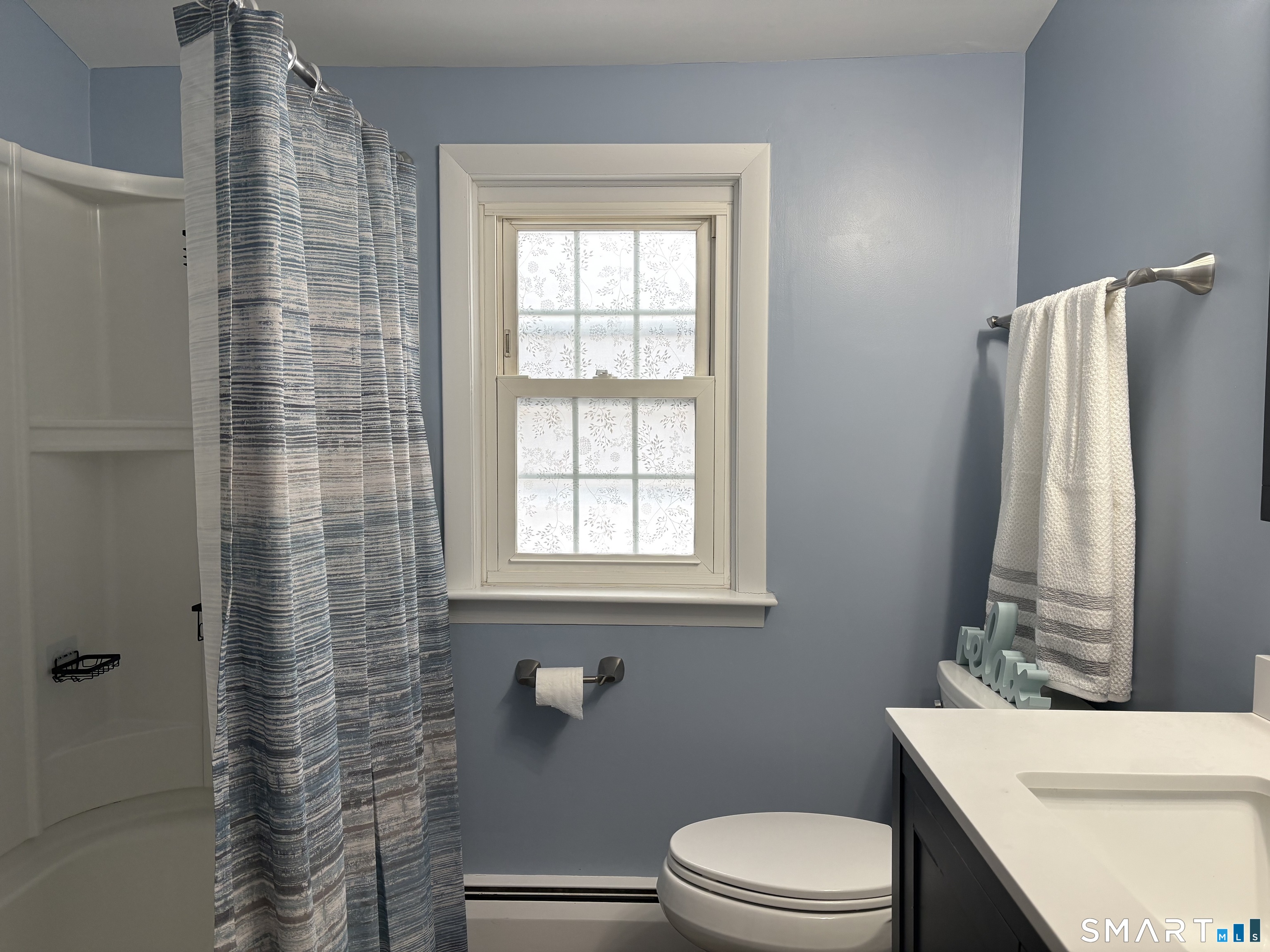 100 North Airline Road Wallingford, CT 06492 - Photo 26 of 40 The remodeled 2nd floor bathroom feature a tub/shower combination.