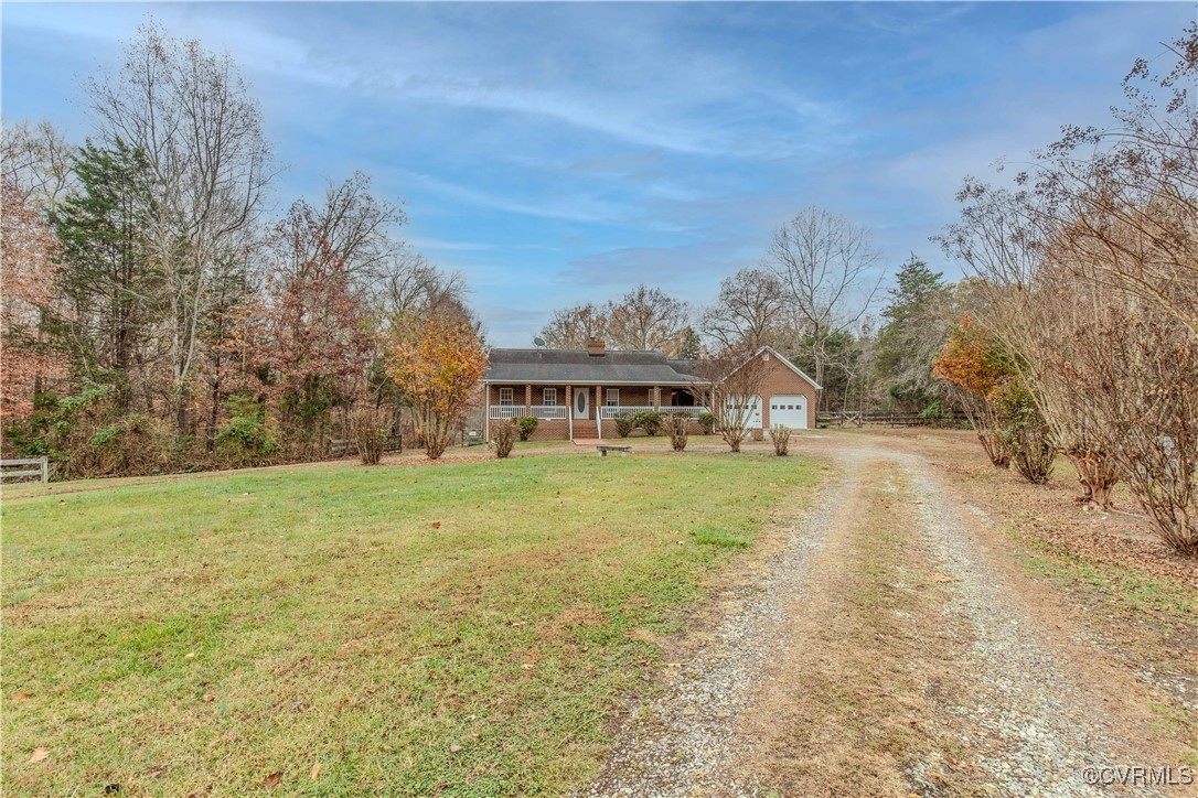 1845 Ballsville Road Powhatan, VA 23139 - Photo 1 of 27 View of front of property featuring covered porch,