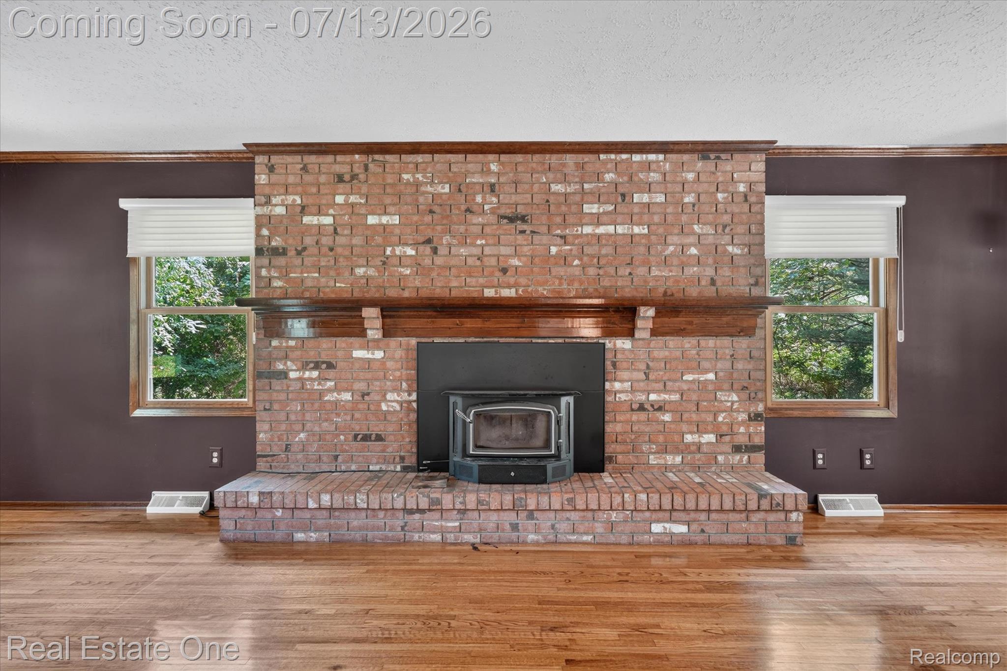 6039 Fish Lake Road Holly, MI 48442 - Photo 7 of 70 Regency wood burning Fireplace with a new SS liner Hunter Douglas Blinds