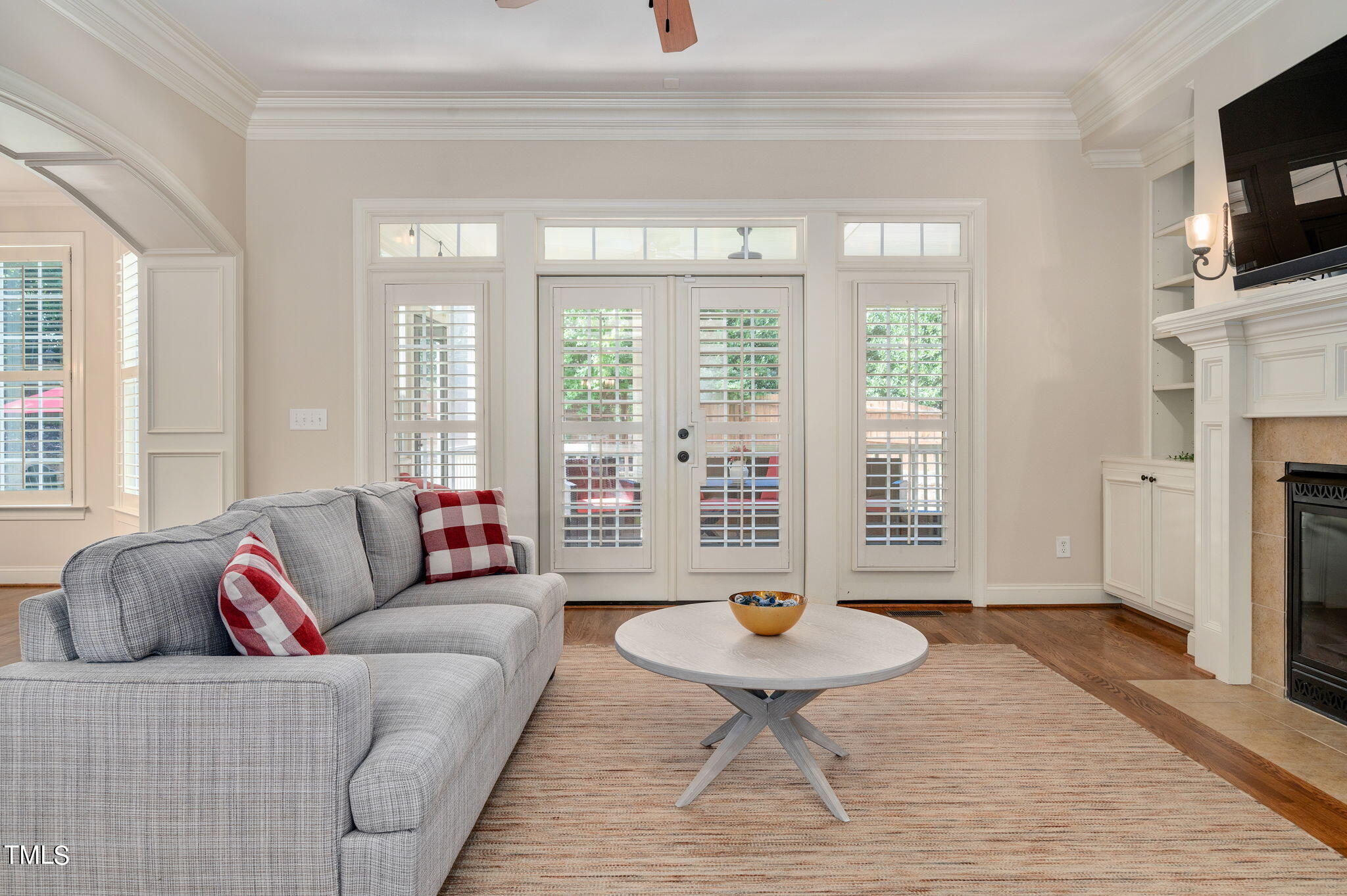 11519 Azari Court Raleigh, NC 27614 - Photo 12 of 55 a living room with furniture and a fireplace