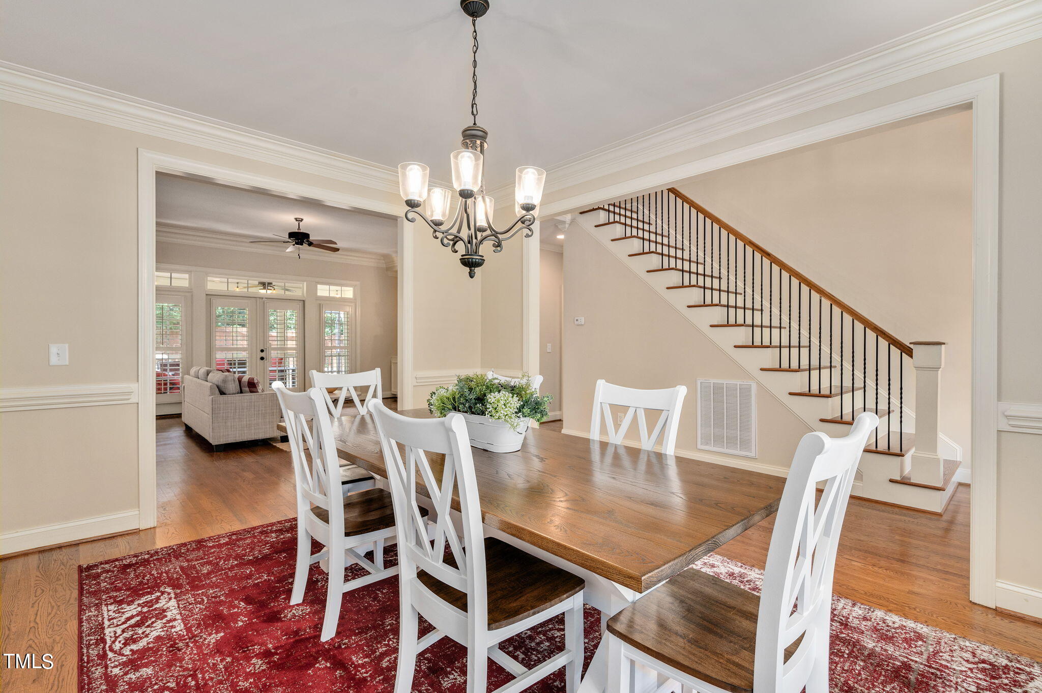11519 Azari Court Raleigh, NC 27614 - Photo 9 of 55 a view of a dining room with furniture and wooden floor