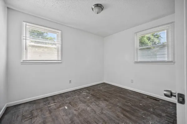 a view of a window in a room