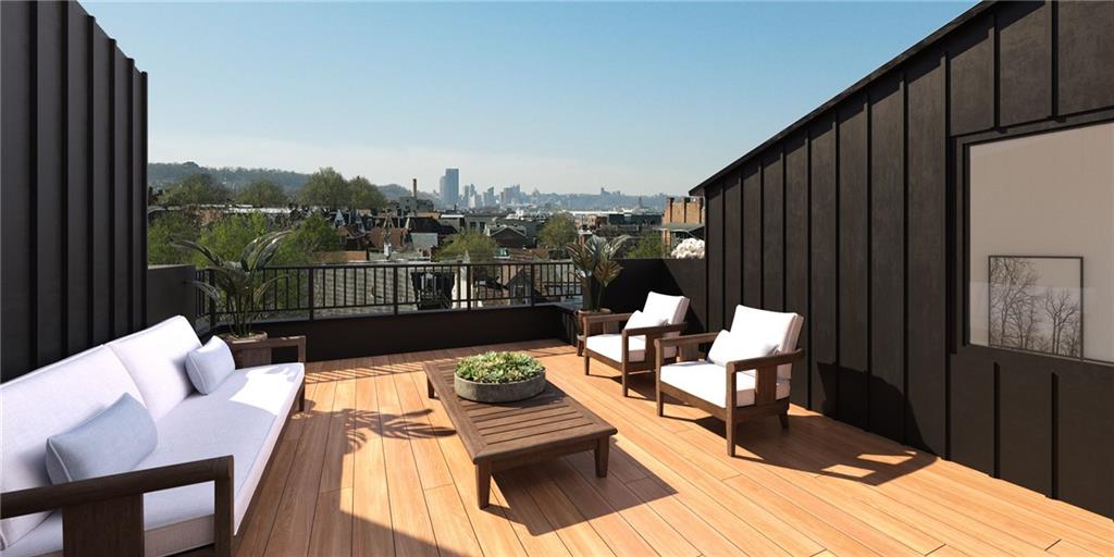 225 43rd Street Pittsburgh, PA 15201 - Photo 18 of 19 a view of balcony with couch