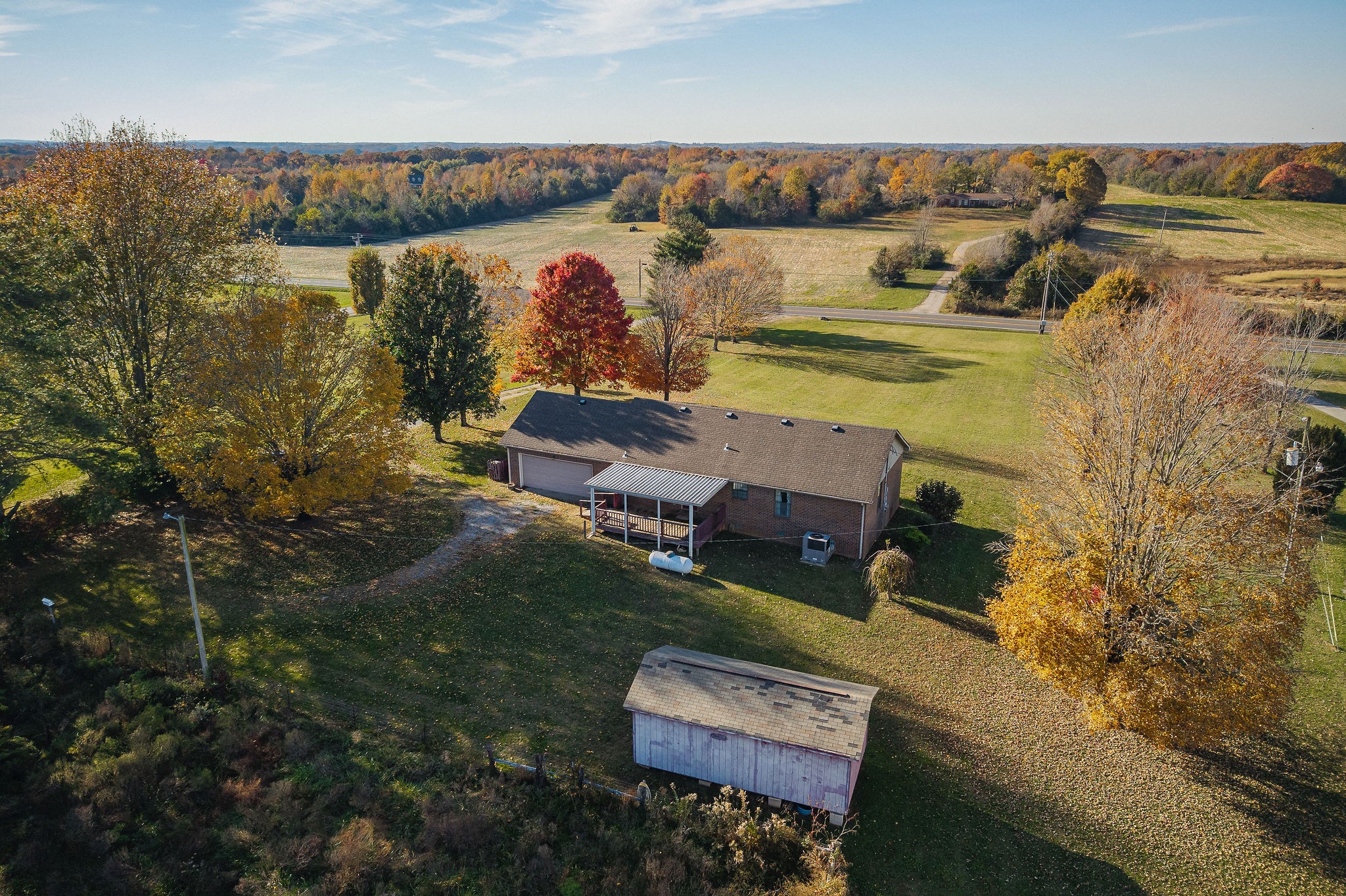 4143 Viola Road McMinnville, TN 37110 - Photo 23 of 27 an aerial view of a house with lake view