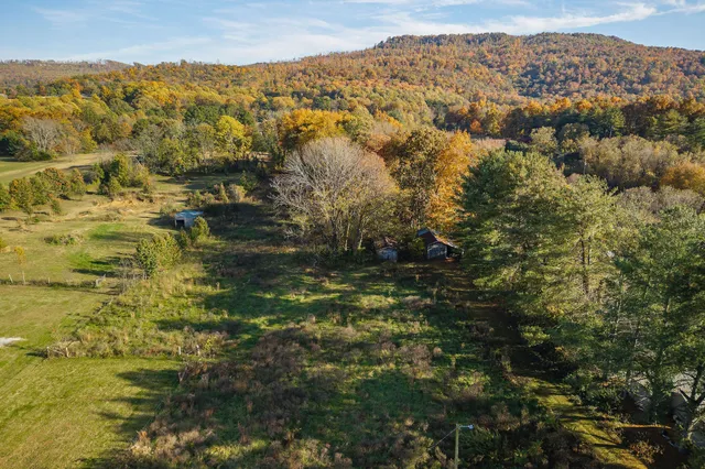 a view of city and mountain