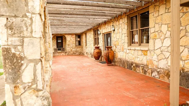 front view of a house with a outdoor space