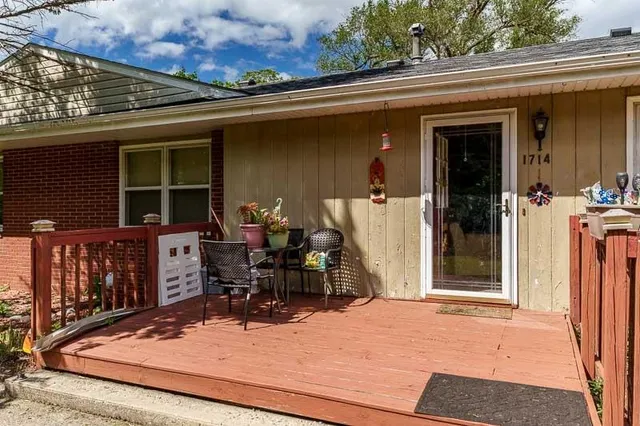 front view of a house with a porch