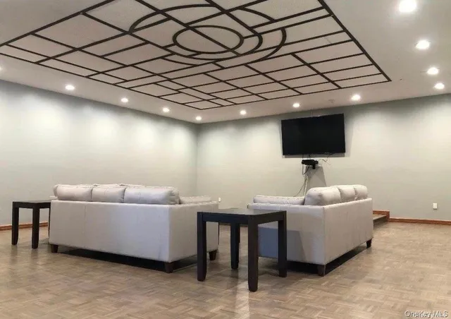 a room with gym equipment