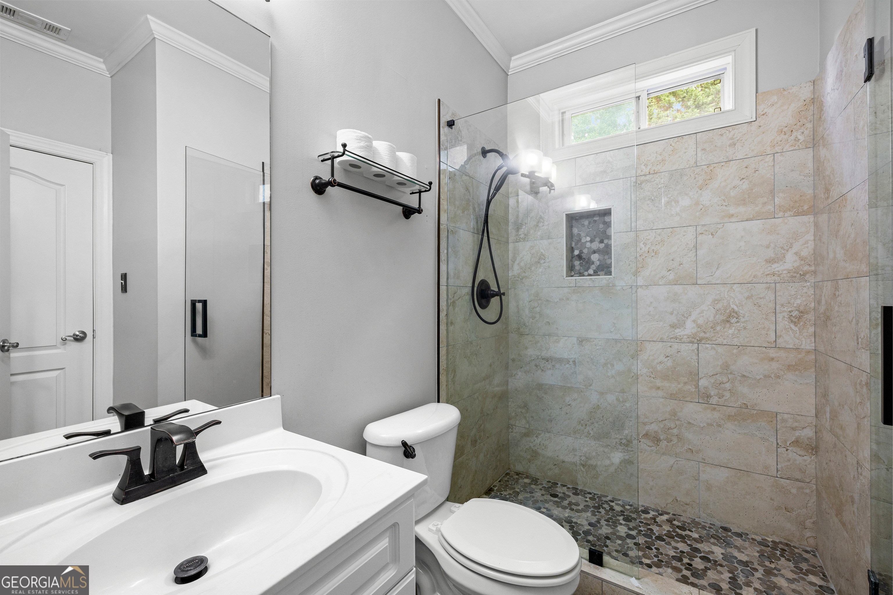 120 Shankhill Ridge Tyrone, GA 30290 - Photo 33 of 54 a bathroom with a sink toilet and shower