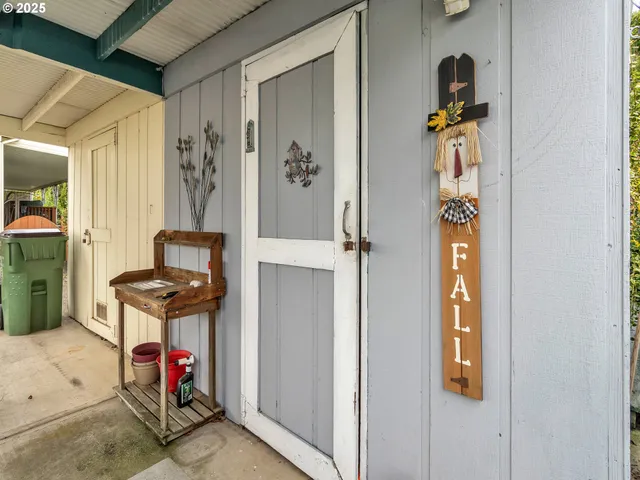 a view of storage and utility room