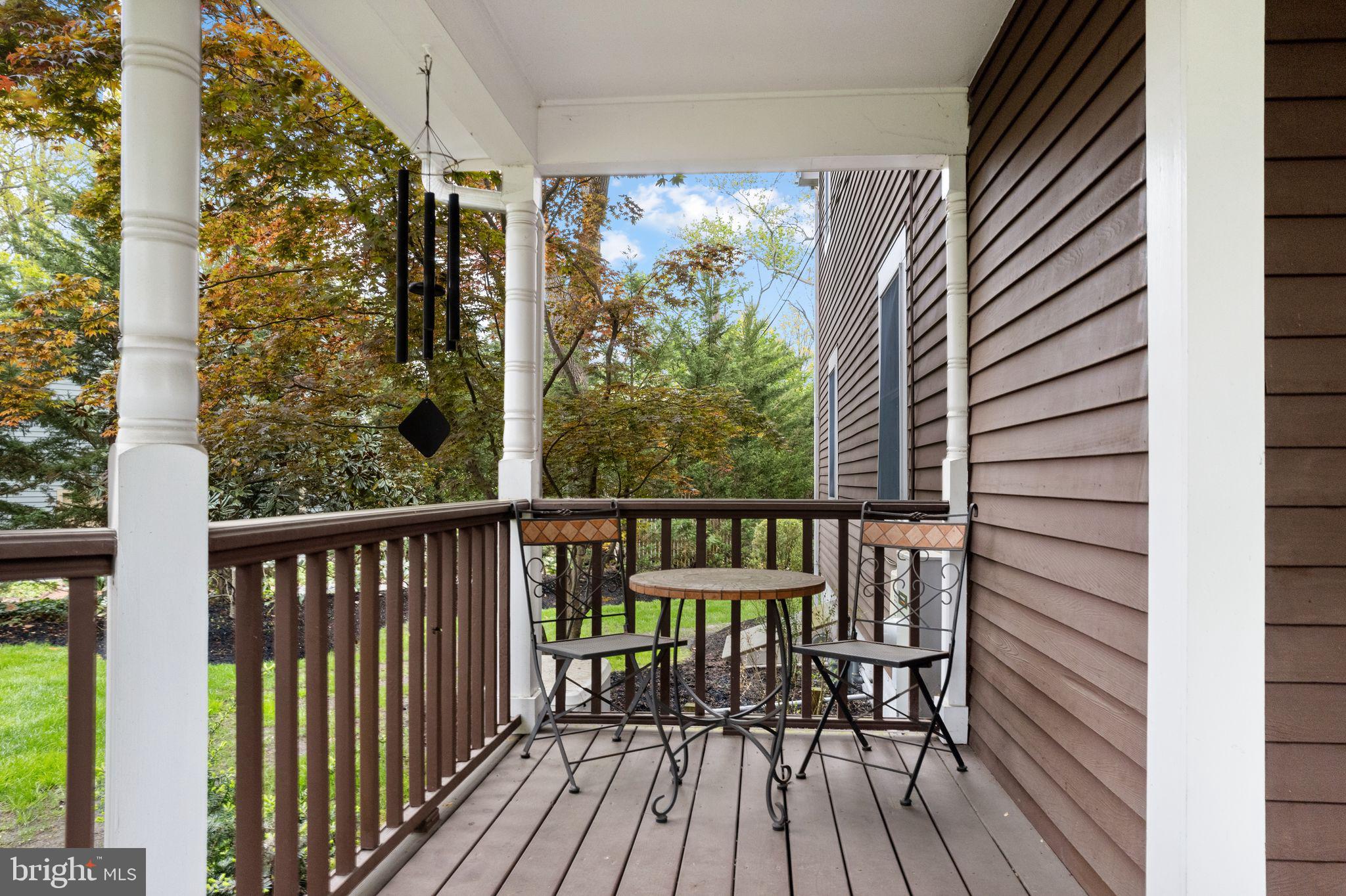 51 Chestnut Street Haddonfield, NJ 08033 - Photo 46 of 56 a view of a balcony with wooden floor