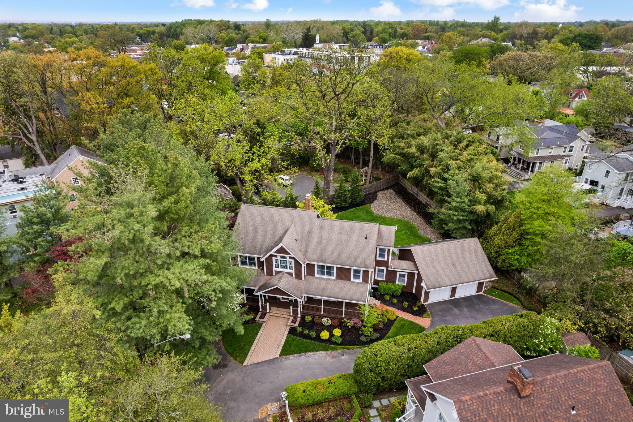 51 Chestnut Street Haddonfield, NJ 08033 - Photo 53 of 56 an aerial view of residential houses with outdoor space and trees