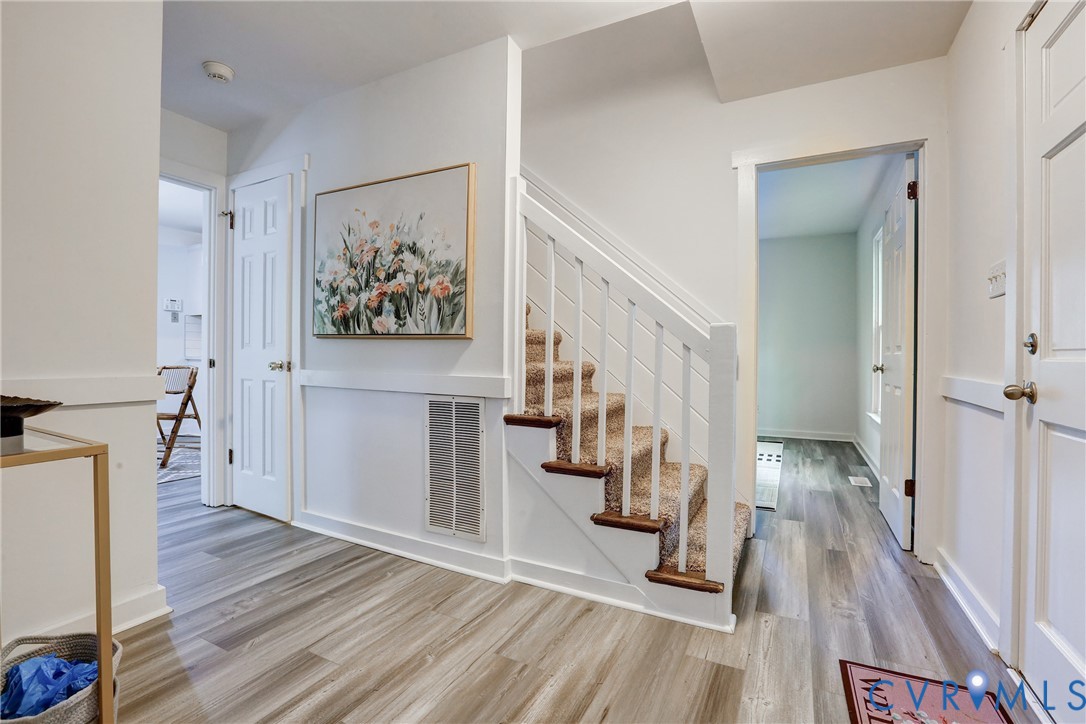 661 Greencastle Road Chesterfield, VA 23236 - Photo 3 of 28 a view of entryway with wooden floor