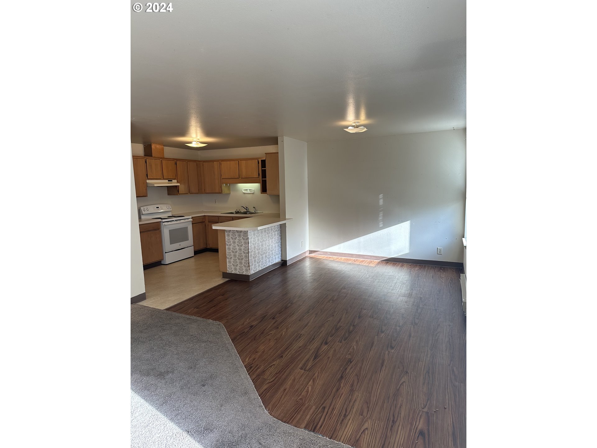 906-908 Pioneer Street Ridgefield, WA 98642 - Photo 5 of 19 a view of a room with wooden floor and a potted plant