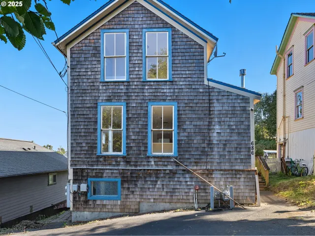 a front view of a house