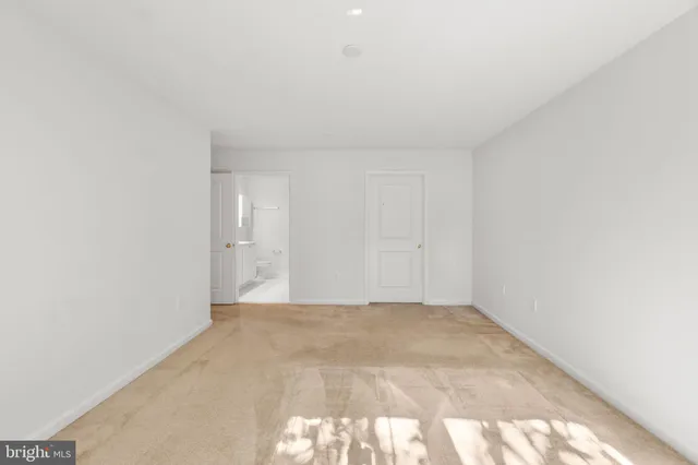 a view of an empty room