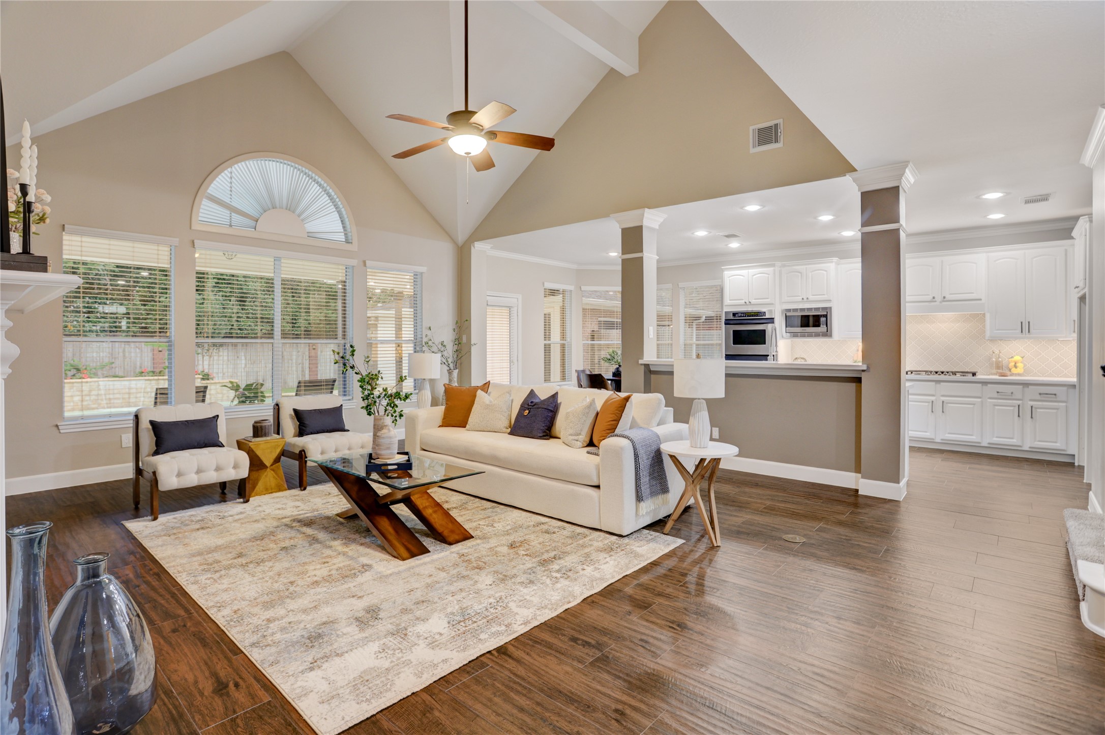 24418 Falcon Point Drive Katy, TX 77494 - Photo 7 of 40 a living room with furniture and a large window