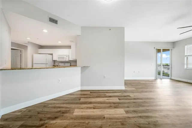 a view of a kitchen with a sink