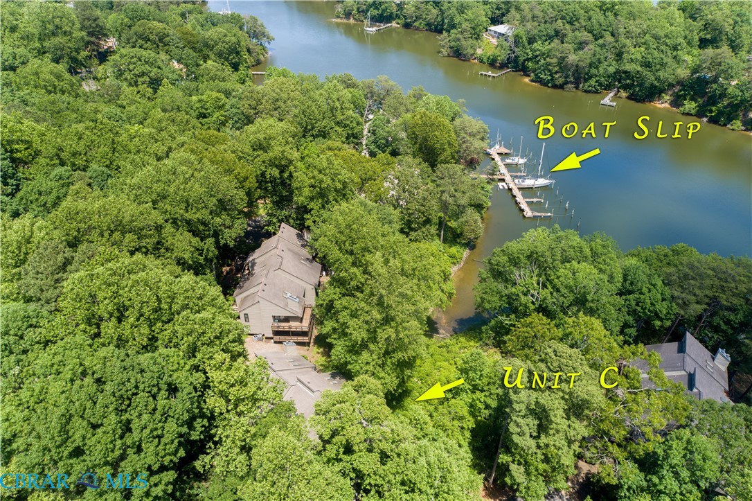 54 Villa Ridge Drive, Unit C Hartfield, VA 23071 - Photo 19 of 45 Drone / aerial view of a nearby body of water