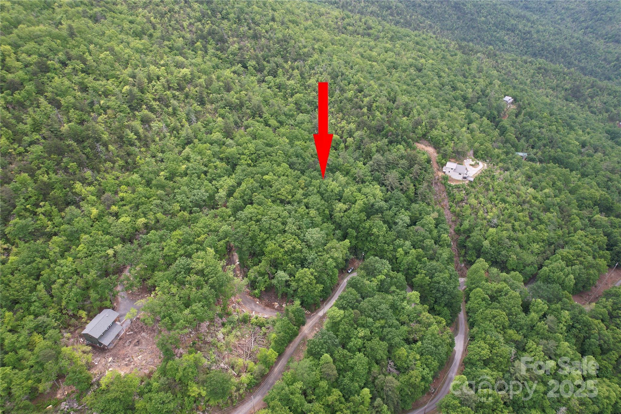 Tbd Ridge Cove Drive, Unit 54 & 55 Marion, NC 28752 - Photo 33 of 36 an aerial view of a house with a yard and swimming pool