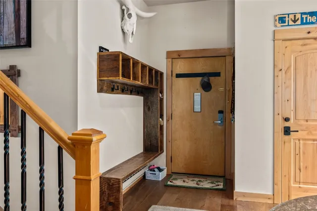 a view of front door of house