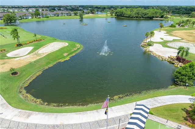 a view of a fountain in the garden