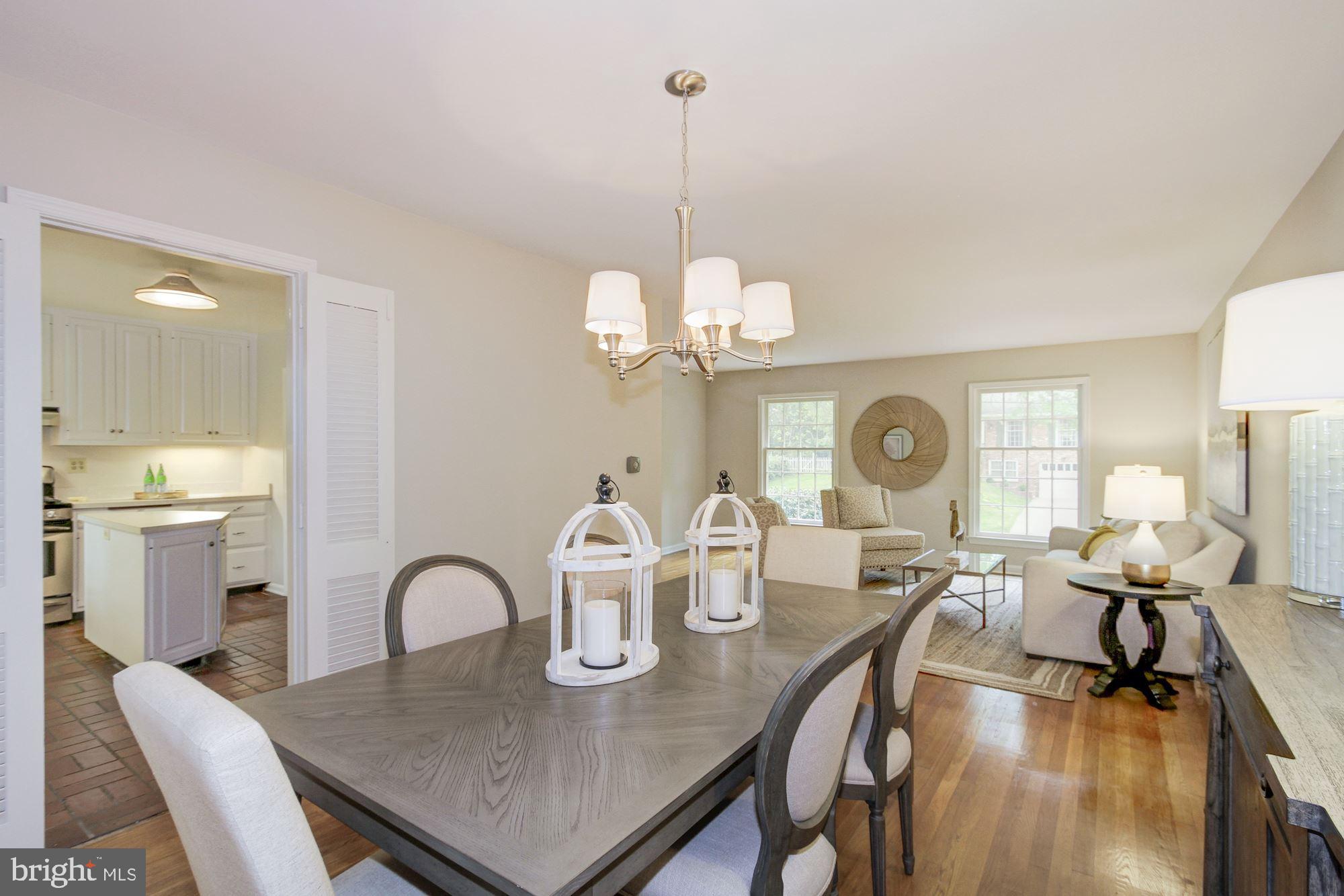 9721 Byeforde Road Kensington, MD 20895 - Photo 5 of 32 Dining Room View to Living Room