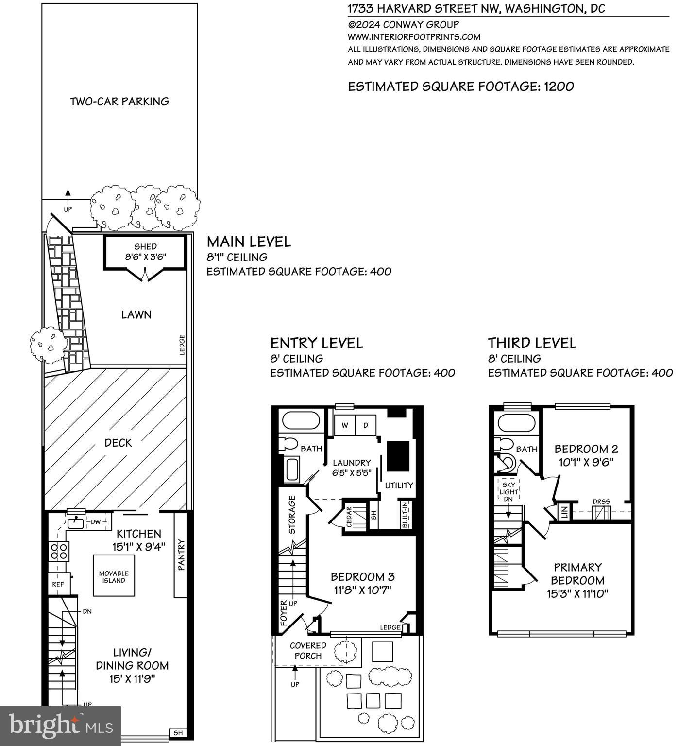 1733 Harvard Street Northwest Washington, DC 20009 - Photo 45 of 45 Floorplans