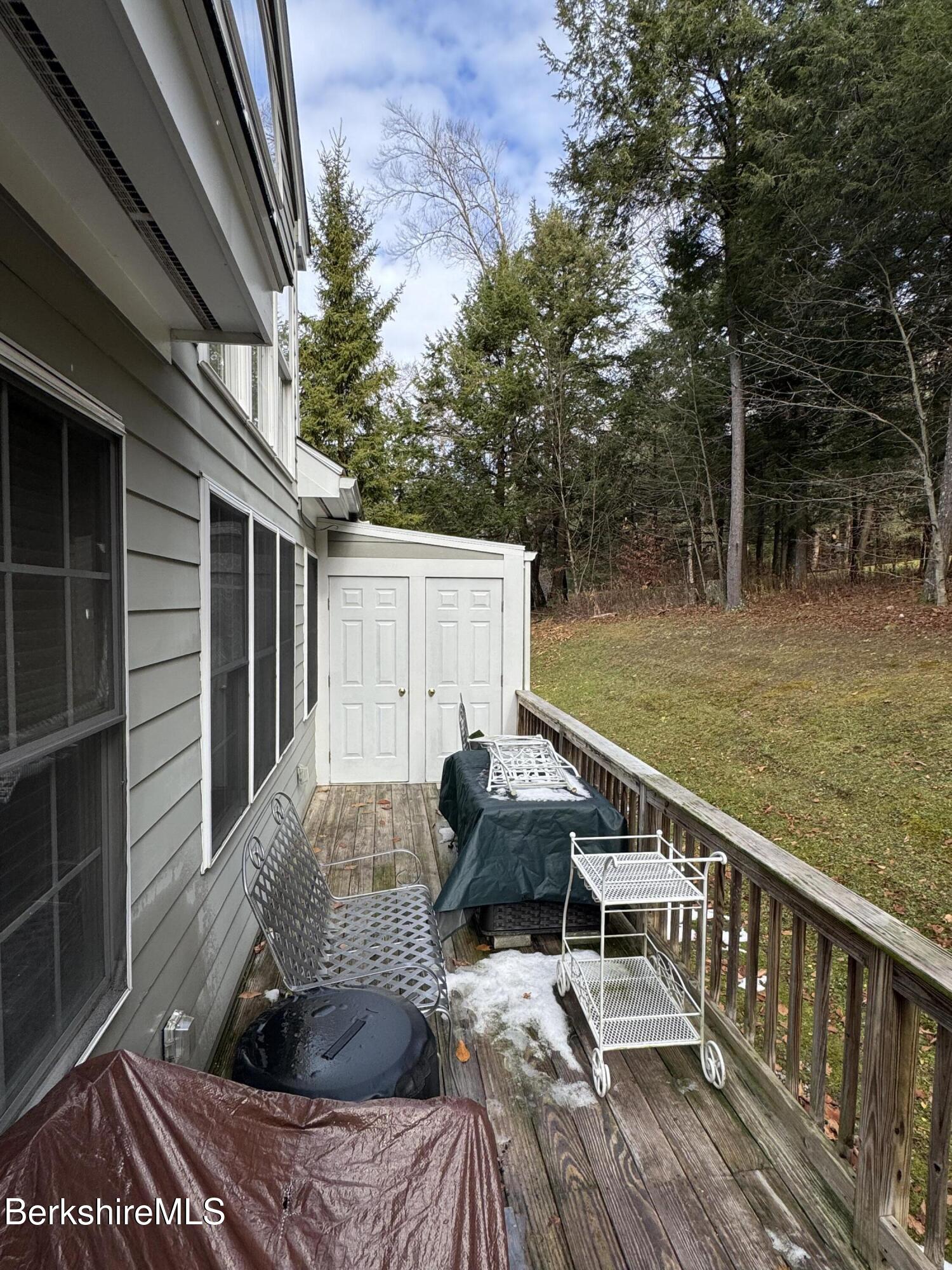 9102 Mountainside Drive Hancock, MA 01237 - Photo 25 of 31 a view of balcony with patio