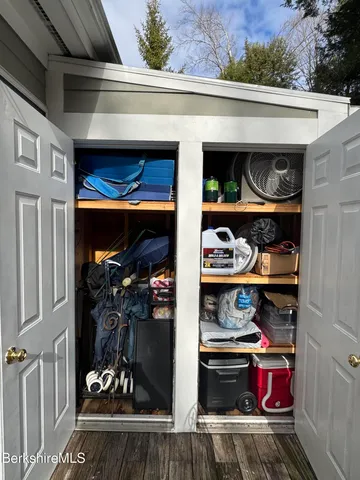 a room with storage and utility