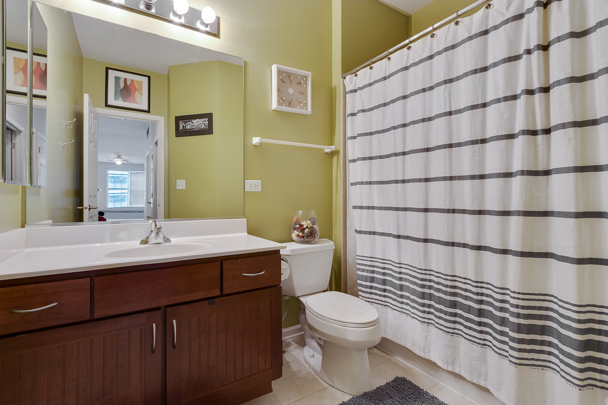 1358 Scarboro Road, Unit 806 Schaumburg, IL 60193 - Photo 14 of 16 a bathroom with a sink a toilet and shower