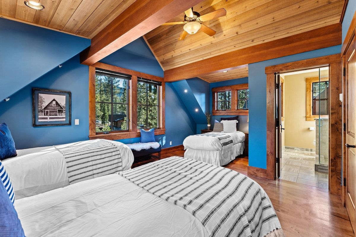 610 Joseph Bernard Truckee, CA 96161 - Photo 11 of 21 a bedroom with two beds and a large window
