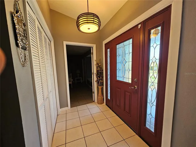 a view of an entryway door