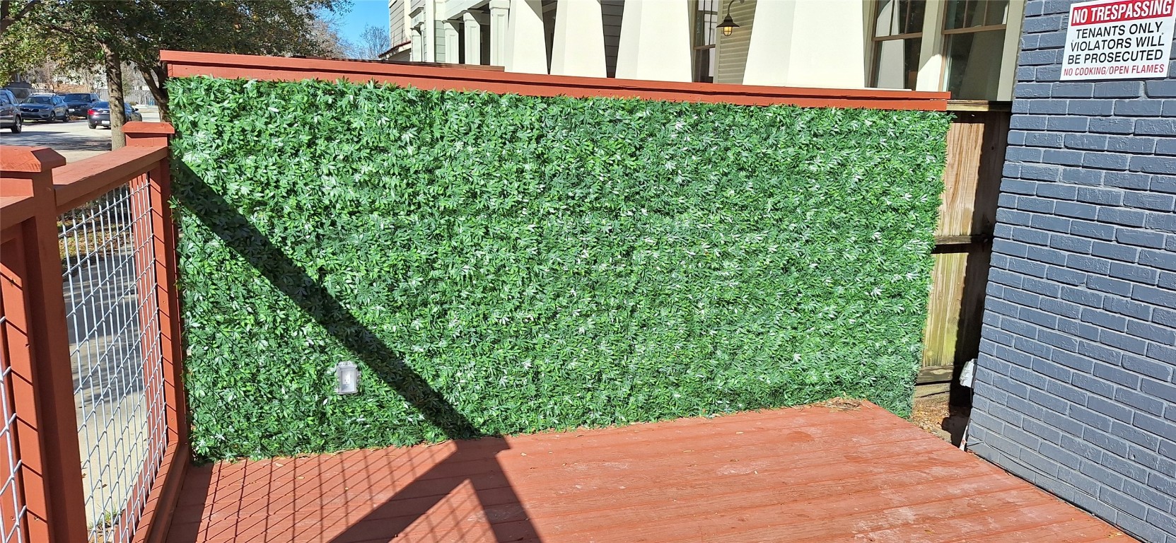 1012 Rutland Street, Unit 1 Houston, TX 77008 - Photo 10 of 16 a view of a backyard with plants