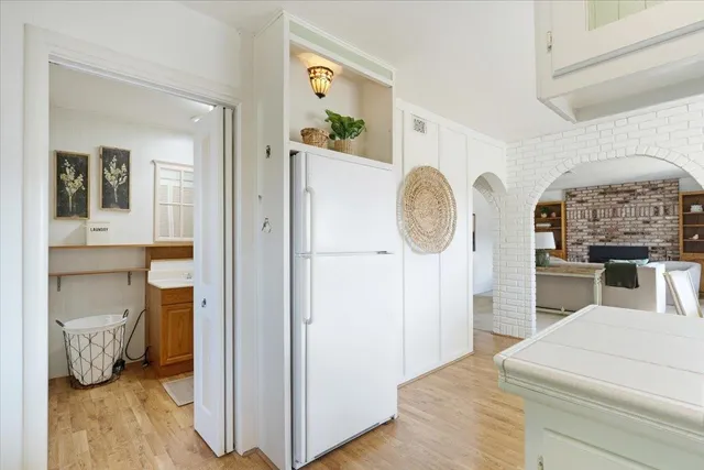 a view of living room washer and dryer