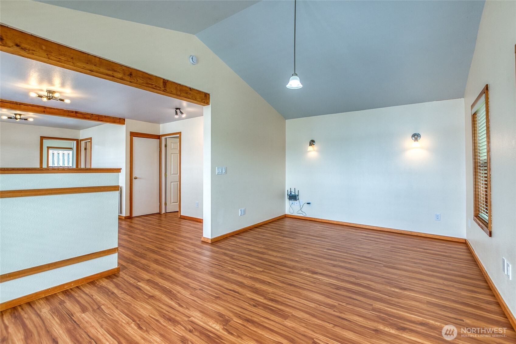 942 Deer Harbor Road Orcas Island, WA 98245 - Photo 15 of 40 a view of an empty room with wooden floor