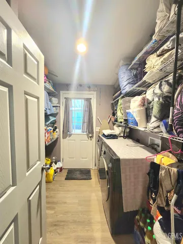 a room with storage and utility