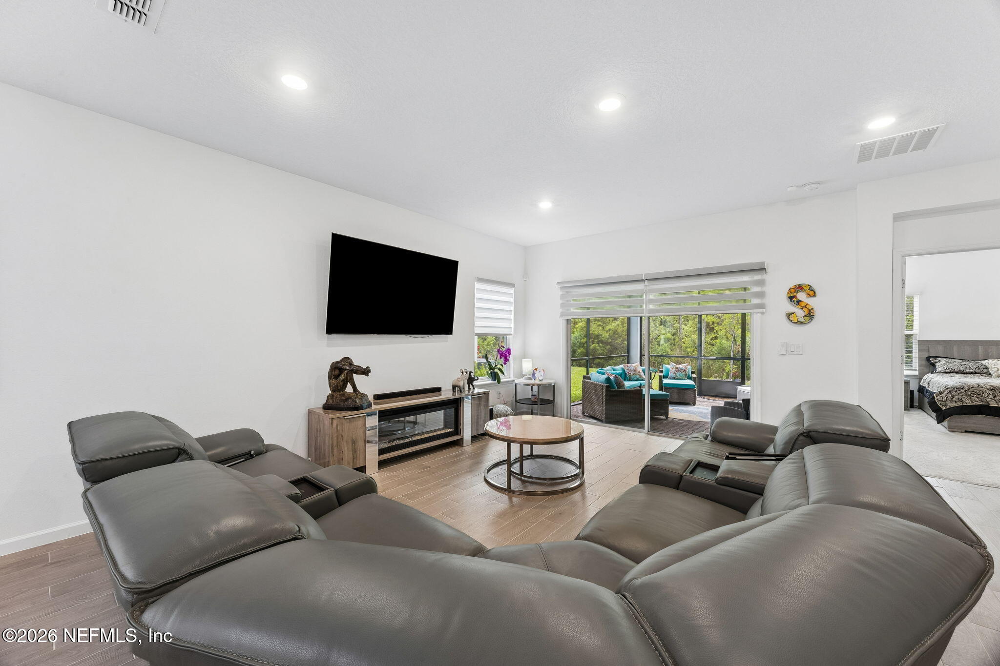 75626 Pondside Lane Yulee, FL 32097 - Photo 24 of 95 a living room with furniture and a flat screen tv